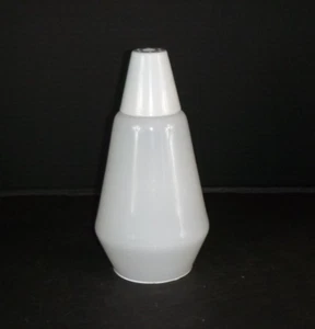 Lámpara de poste de tensión de colección años 60 pantalla de cono de vidrio con instalador de metal blanco 10" L - Imagen 1 de 7