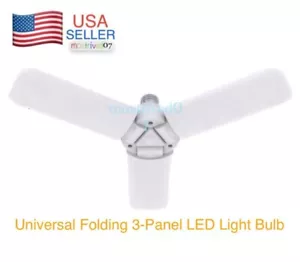 Universal Folding 3 - Panel Daylight LED Light Bulb 3000 Lumens 38 W 5000 K E26 - Picture 1 of 13