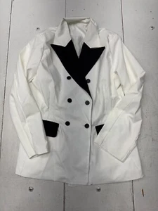 Shein weiß schwarz 2 Knopf Anzug Sakko Blazer Herren Größe XL - Bild 1 von 6