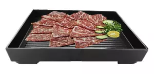 Stackable Melamine Rectangular Plate Shabu Shabu Hot Pot Sashimi Veggies Tempura - Picture 1 of 13