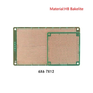 2,54 mm HB PCB circuito impreso prueba baquelita tabla de pan 6x6 cm 7x12 cm - Imagen 1 de 7