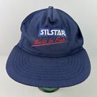 Vintage Silstar Embroidered Logo Snapback Hat Navy Blue/Red