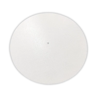 PLASTIC WAFFLES DJ Blank Plain White Glazed Slipmat 12" LP Scratch Pad Slip Mat DJ Audiophile