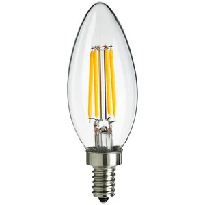 LED B11 Torpedo Chandelier Light Bulb 4W, 40W, 400LM, Candelabra Base E12, 1800K - Picture 1 of 1