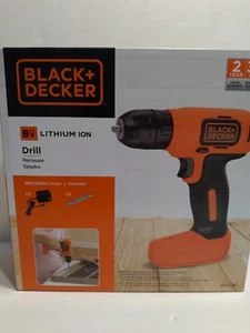 BLACK+DECKER 8V MAX LITHIUM ION DRILL MODEL # BDCD8C NEW - Picture 1 of 4
