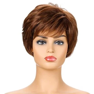 Short Curly Hair Synthetic 10'' Soft Touch Big Wave Wig Daily Wear Natural Look - Picture 1 of 14
