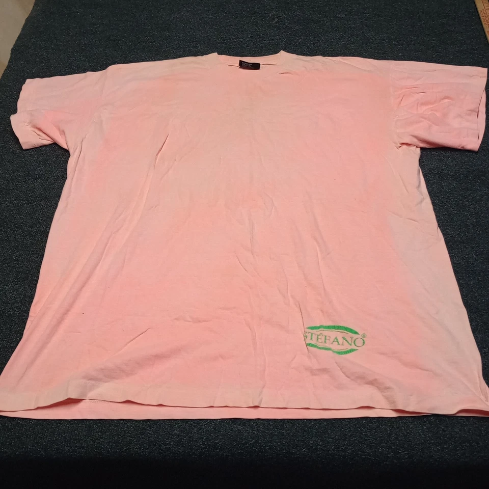 Vintage Galaxy Harvic Stefano Fader Shirt Adult XXXXL 4XL Pink Single Stitch - Image 1 of 4