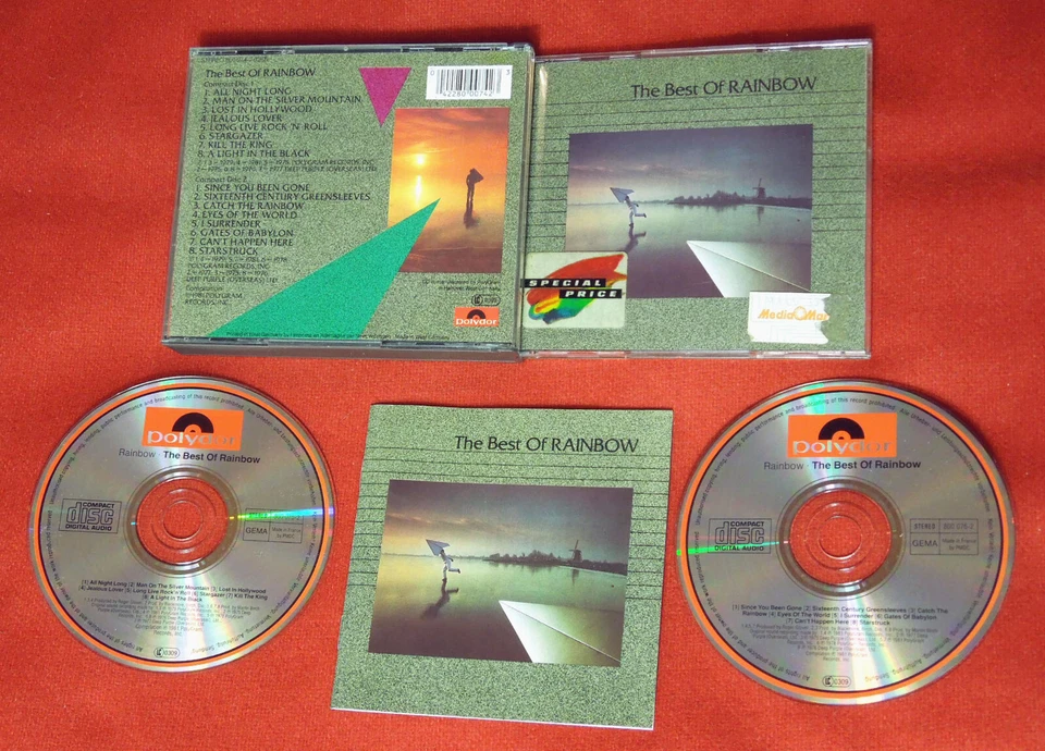 RAINBOW Best Of Rainbow WEST GERMANY FRANCE CD 2 CD BOX w NEU MINT early pr CDs - Bild 1 von 1