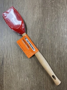 "Cerise" Revolution Spatula Spoon LE CREUSET Wooden Silicone Utensil NWT Cherry - Picture 1 of 8