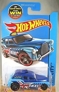 2015 Hot Wheels #8 HW City-HW City Works COCKNEY CAB II Blue Variant wBlk Pr5 Sp - Picture 1 of 4