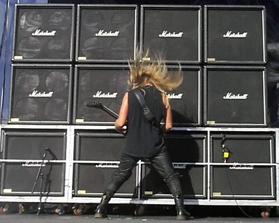 Slayer- Jeff Hanneman- Official Tattoo the Earth 2000 Print- 8x10 Concert Photo - Image 1 of 4