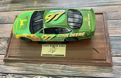 Chad Little 1997 18/01 #97 John Deere versión concesionario Troquel con base de madera Ertl #5524AA. Foto 1 de 4