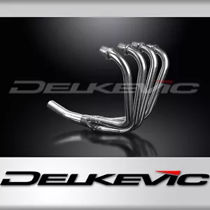 Kawasaki KZ750F 750 LTD 1983 Delkevic Stainless 4-1 Exhaust Headers Downpipes - Foto 1 di 6