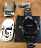 diesel on full guard touchscreen gunmetal stainless steel smartwatch dzt2004