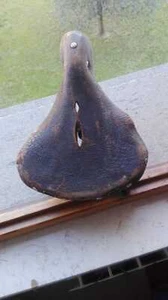 OLD SADDLE TRANSPORT BICYCLE AUXILIARY ENGINE SELLA  - Picture 1 of 4