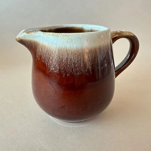 Vintage McCoy Pottery - Brown Drip Creamer 12 oz Model 7020 - Picture 1 of 13