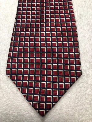 CORBATA NAUTICA HOMBRE ROJA CON NEGRO Y BEIGE 4 X 59 Foto 1 de 4