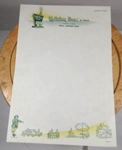 Papel membrete estacionario vintage Holiday Inn Rolla Missouri Highway 66 hotel - Imagen 1 de 11