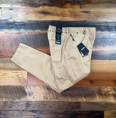 HUGO BOSS Men 32 x 30 Relaxed Fit 4-Way Stretch Performance Chinos Pants~NEW/TAG - Image 1 of 4