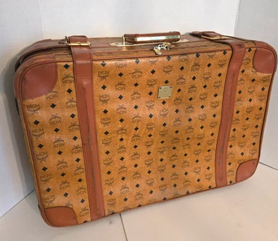 Bagagem de mão MCM Visetos vintage década de 1990 25 x 18 x 9 - Imagem 1 de 4