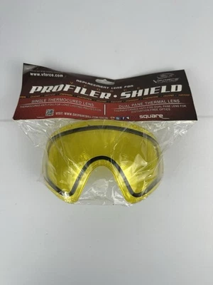 Lente térmica antiniebla V-Force Profiler Shield doble panel amarillo Foto 1 de 2