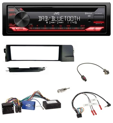 JVC CD DAB USB Bluetooth Lenkrad Autoradio für BMW 3er 01-07 E46 schwarz HQ - Bild 1 von 4