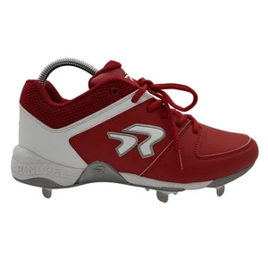 Ringor Diamond Dynasty Damen-Softballschuhe mit Metallstollen rot weiß 9,5 neu - Bild 1 von 10
