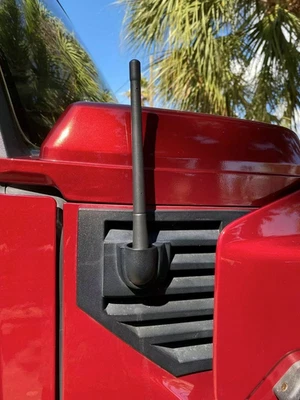 7" inch Short Black Rubber Antenna Mast Rod Radio AM/FM for Hummer H2 2003-2009 - Image 1 of 4