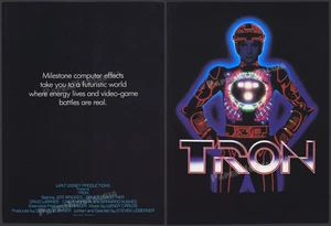 TRON - Original 1982 Studio Sales Trade Ad / poster _ Walt Disney promo advert - Picture 1 of 3