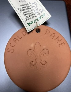Le Sorelle Scaldapane Bread Warmer Terracotta 4.5" Disc Stoneware Earthenware - Picture 1 of 7