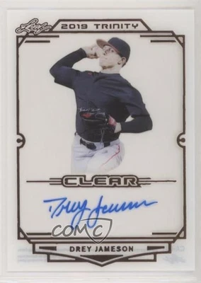 2019 Leaf Trinity Clear Auto Drey Jameson #CA-DJ1 Auto - Image 1 of 2