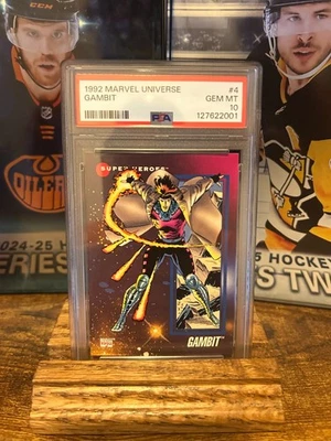 1992 MARVEL UNIVERSE IMPEL GAMBIT #4 GEM MINT PSA 10 - Image 1 of 2