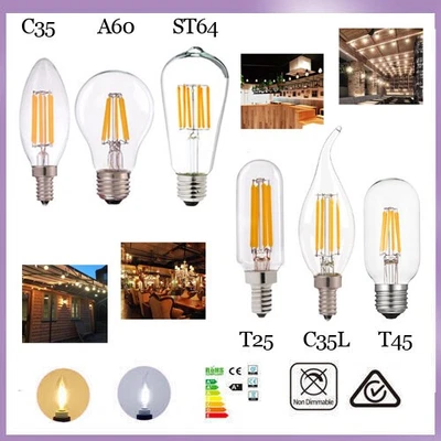 E27 E14 Led Bulb Light Retro Style Edison Vintage Industy Filament Antique Bulbs - Image 1 of 4