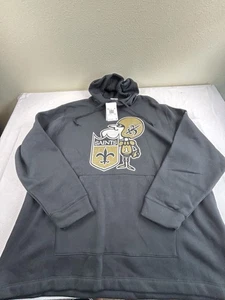 New Orleans Saints Nike Club Fleece Historic Logo Hoodie Mens Sz 3XL New $80 - Picture 1 of 7