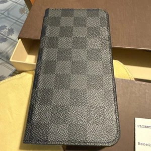 Authentic Louis Vuitton LV Folio iPhone 6+ Plus Case Bifold Phone Case - Picture 1 of 4
