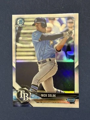 2018 Bowman Draft - Chrome Nick Solak #BDC-46 Refractor (RC) - Image 1 of 4
