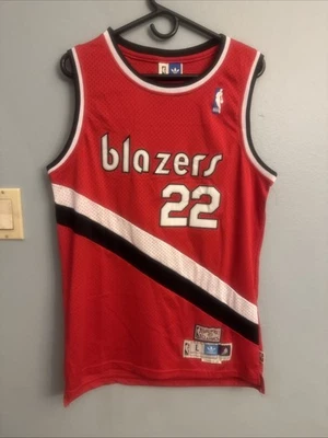 Clyde Drexler Portland Trail Blazers Jersey Adidas Hardwood Classics L All Sewn - Image 1 of 4