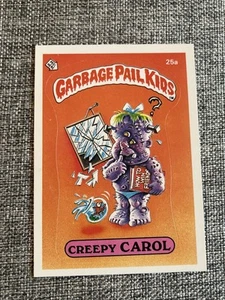 1985 Garbage Pail Kids Series 1 #25a Creepy Carol *GLOSSY* Nice! - Picture 1 of 11