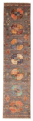 Vintage Hand-knotted Runner Rug 2'9" x 10'6" Traditional Oriental Wool Carpet - Image 1 of 4