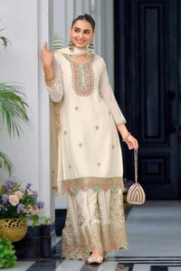 Pakistani Salwar Kameez Ready To Wear Dress 3 Piece Suit Wedding Party Bollywood - Picture 1 of 9