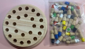 Juegos de memoria de madera para niños juegos de mesa educativos tempranos juguete palo juego de ajedrez - Imagen 1 de 4