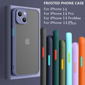 Clear Matte Case For iPhone 14 13 12 11 Pro Max XR XS X Shockproof Hard Cover - Zdjęcie 1 z 20