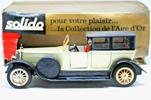 1:43 Solido 140 L'Age d'or 1925 PANHARD LEVASSOR Chauffer Driving Vintage Car  - Picture 1 of 12