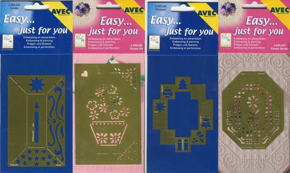 Easy just for you-Embossing-Schablonen - verschiedene Motive - Bild 1 von 1