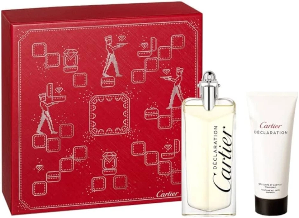 Declaration by Cartier 2 peças conjunto de presente 3,3 oz Eau de Toilette spray + 3,3 oz gel de banho - Imagem 1 de 1