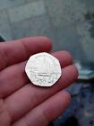 1981 Christmas 50p Coin Fifty Pence Isle of Man Peel Harbour Saling Boat Mann