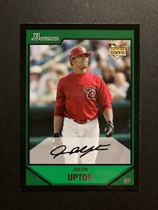 2007 BOWMAN DRAFT PICKS & PROSPECTS JUSTIN UPTON RC #BDP3 (free shipping)