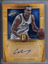 2015-16 PANINI GOLD STANDARD RUDY GOBERT AUTOGRAPH /99 SCRIPTS SC-RG UTAH JAZZ