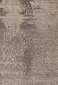 Tappeto astratto contemporaneo zona indiana 6'x8' lana annodato a mano tappeto moderno - Foto 1 di 12
