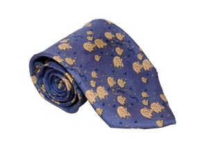 Corbata de cuello para hombre MARIE ALICE SYBARD Francia Tomi Ungerer patrón elefante 59" - Imagen 1 de 6